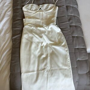 House of CB White Cutout Dress